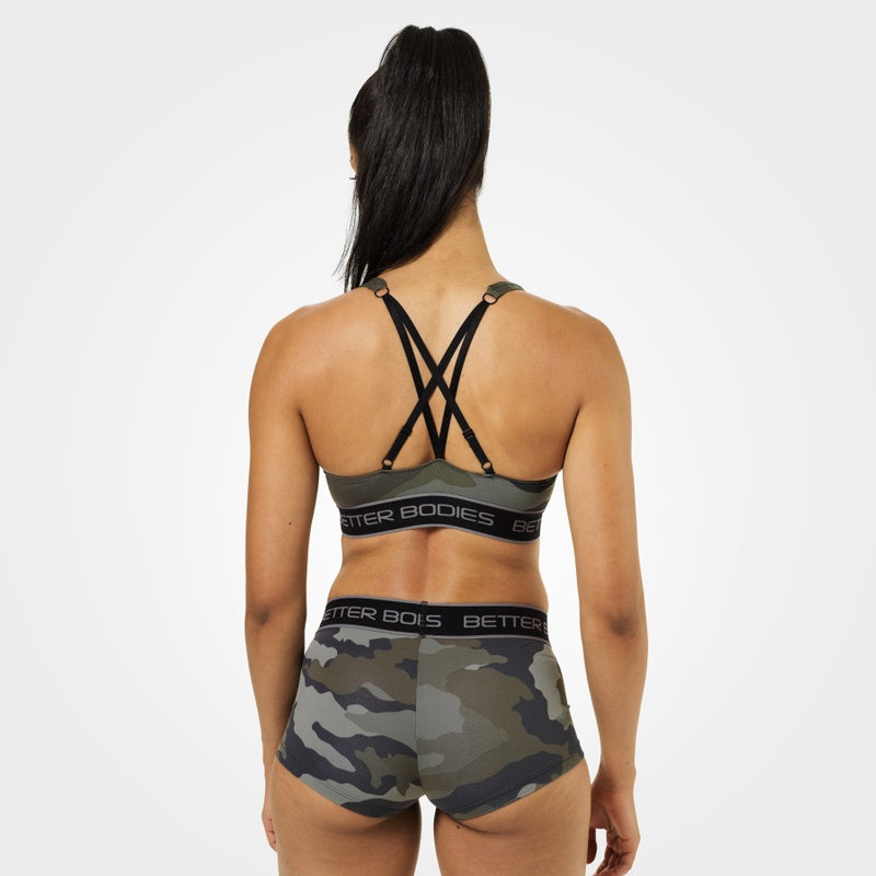 Better Bodies Athlete Short Top - Green Camo