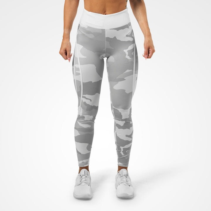 Better Bodies Camo High Tights - White Camo