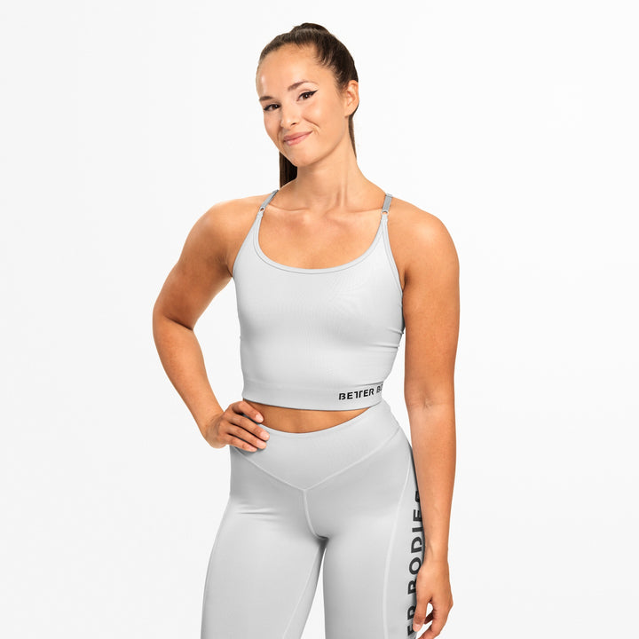 Better Bodies Vesey Strap Top - Frost Grey