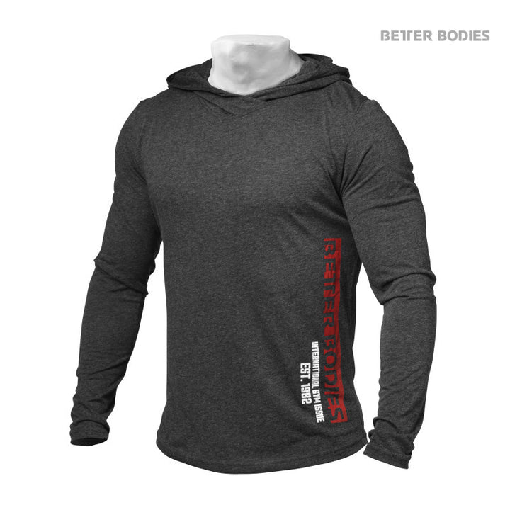 Better Bodies Mens Soft Hoodie - Anthracite