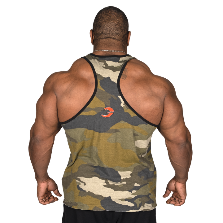 GASP Vintage T-Back - Green Camo