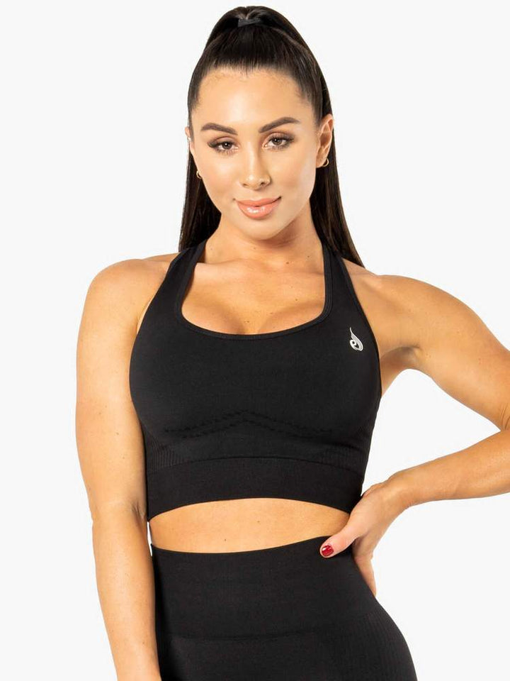 Ryderwear Electra Seamless Crop - Black