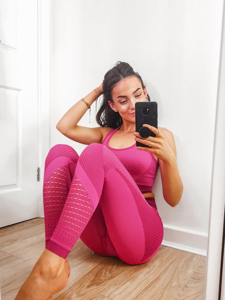 Ryderwear Electra Seamless Leggings - Electric Pink