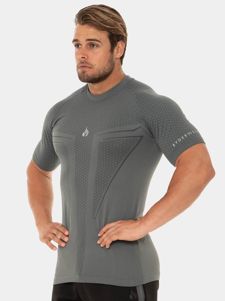 Ryderwear Geo Seamless T-Shirt - Steel