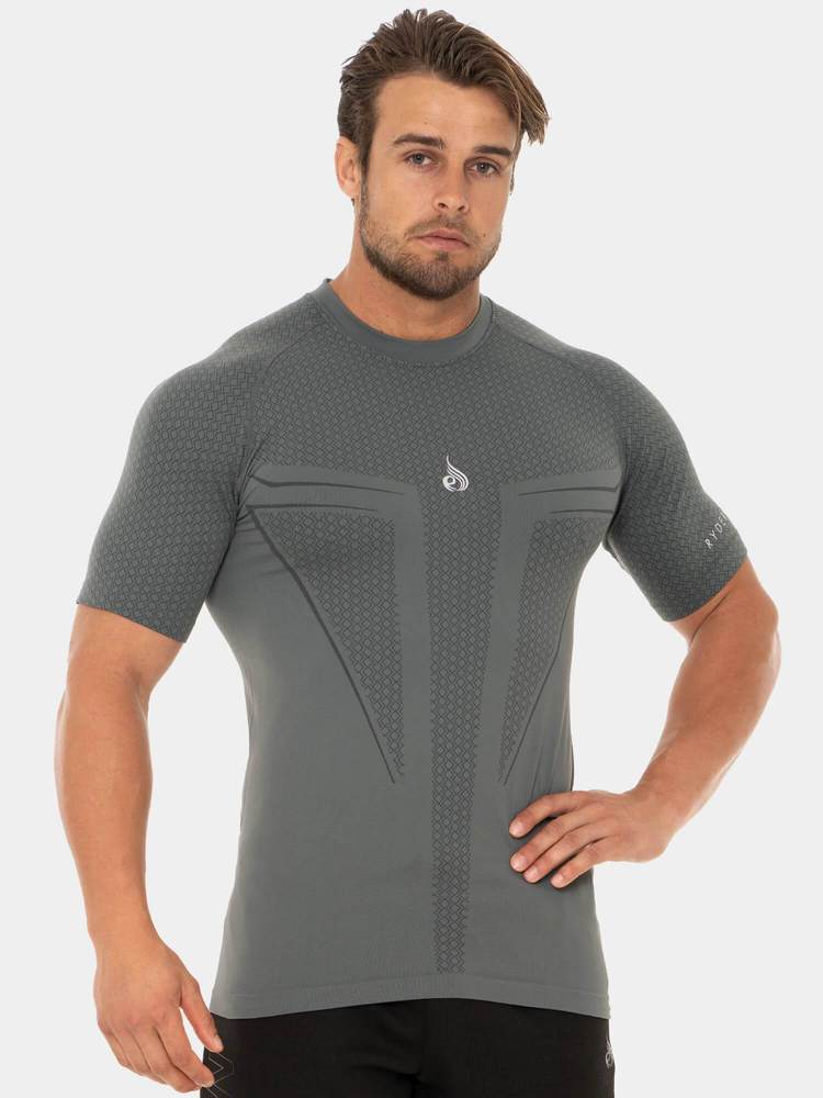 Ryderwear Geo Seamless T-Shirt - Steel