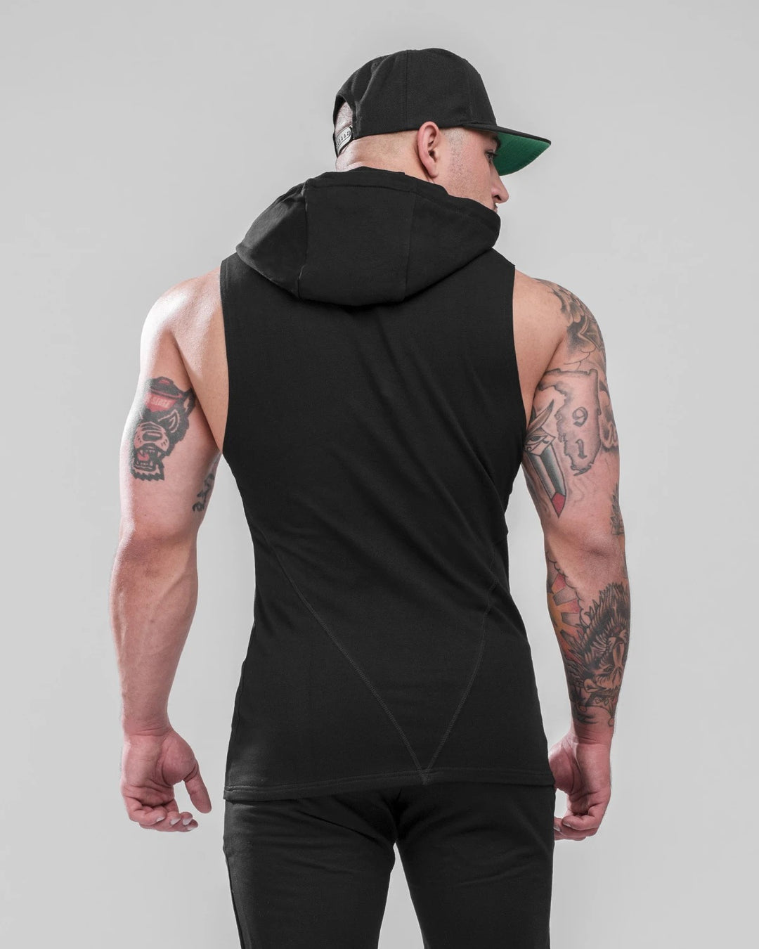 HERA x HERO DLUXX Sleeveless Hoodie - Black