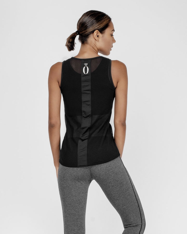 HERA x HERO Maia Mesh Tank Top - Black