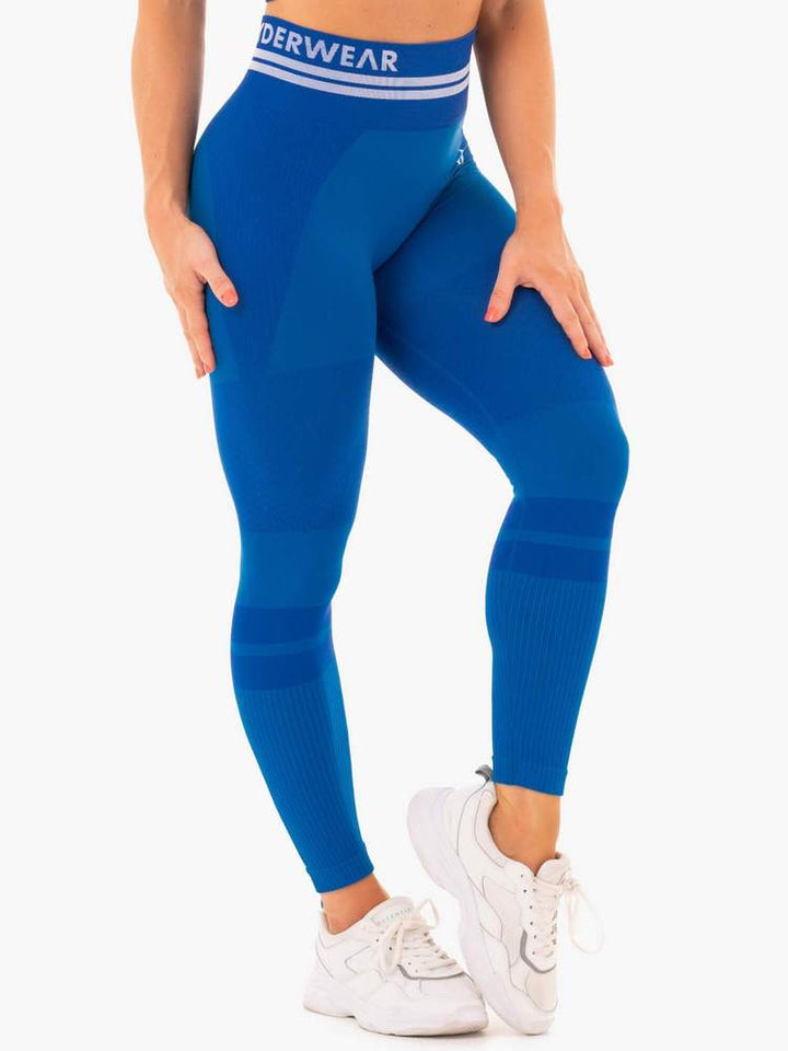 Ryderwear Freestyle Seamless High Waisted Leggings - Blue