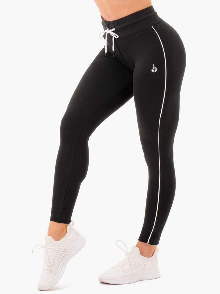 Ryderwear High Waisted Track Leggings - Black