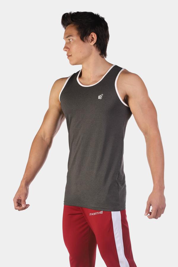 Jed North Retro Fitted Tank - Dark Grey