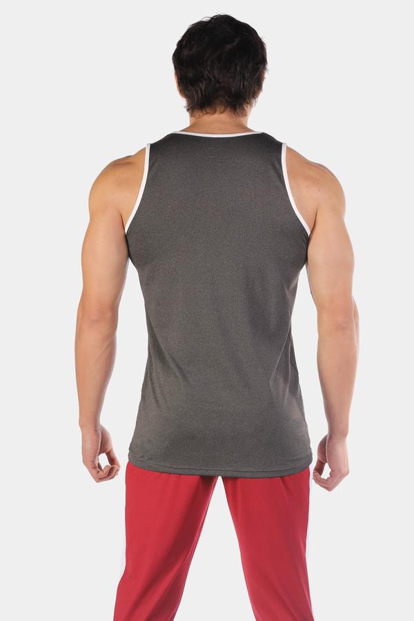 Jed North Retro Fitted Tank - Dark Grey