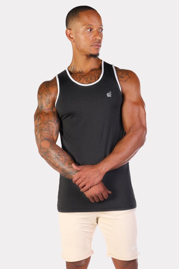 Jed North Retro Fitted Tank - Dark Grey