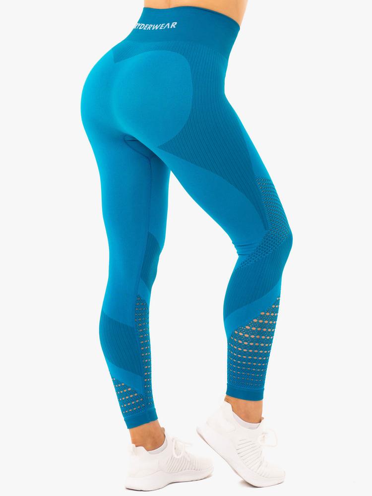 Ryderwear Electra Seamless Leggings - Electric Blue