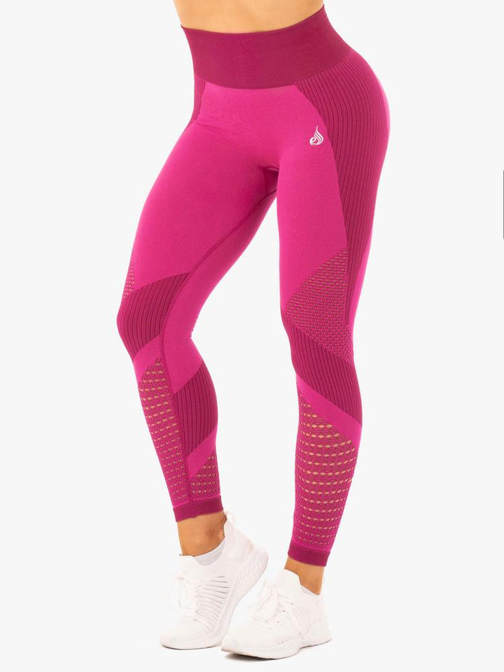 Ryderwear Electra Seamless Leggings - Electric Pink