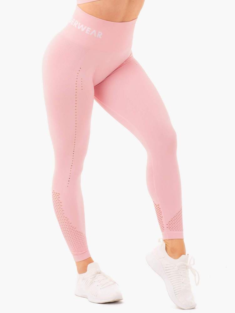 Ryderwear Seamless Staples Leggings - Baby Pink Marl