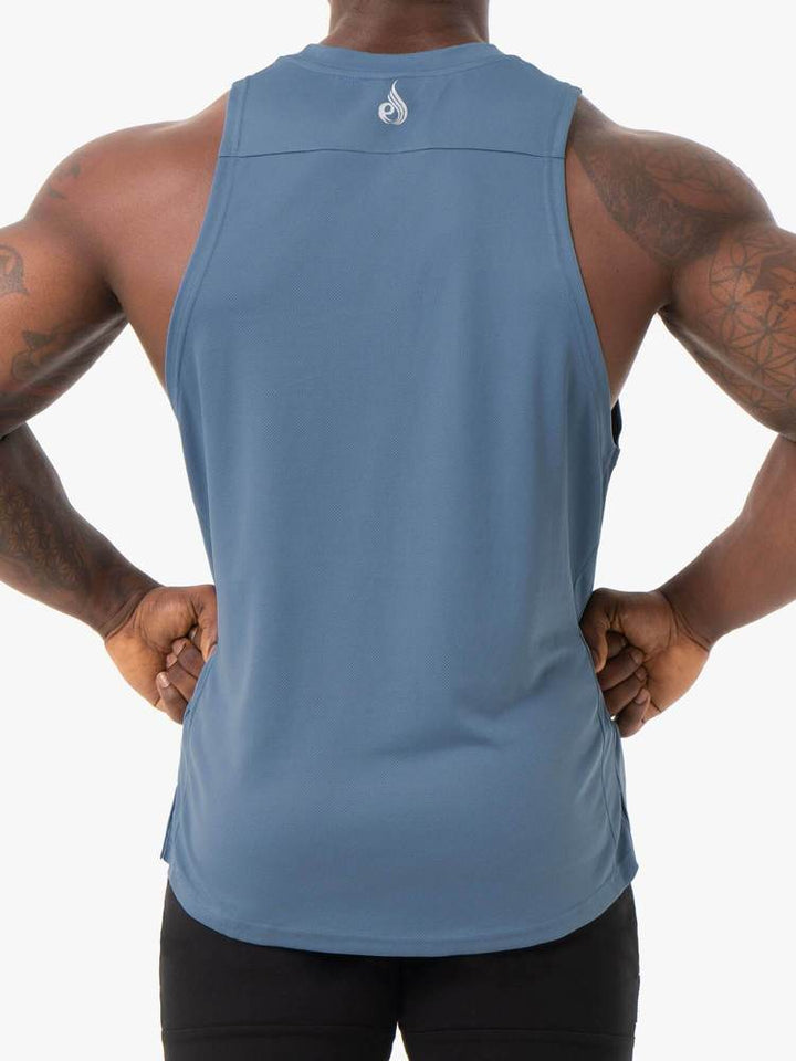 Ryderwear Energy Mesh Baller Tank - Steel Blue