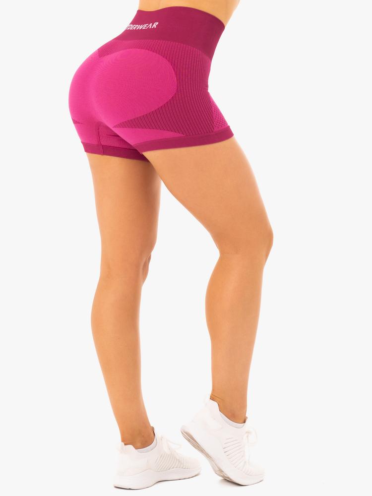 Ryderwear Electra Seamless Shorts - Electric Pink