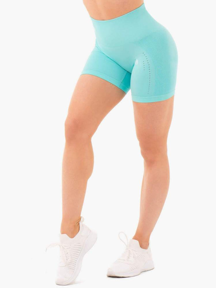 Ryderwear Seamless Staples Shorts - Aqua Marl