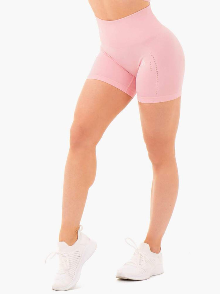 Ryderwear Seamless Staples Shorts - Baby Pink Marl