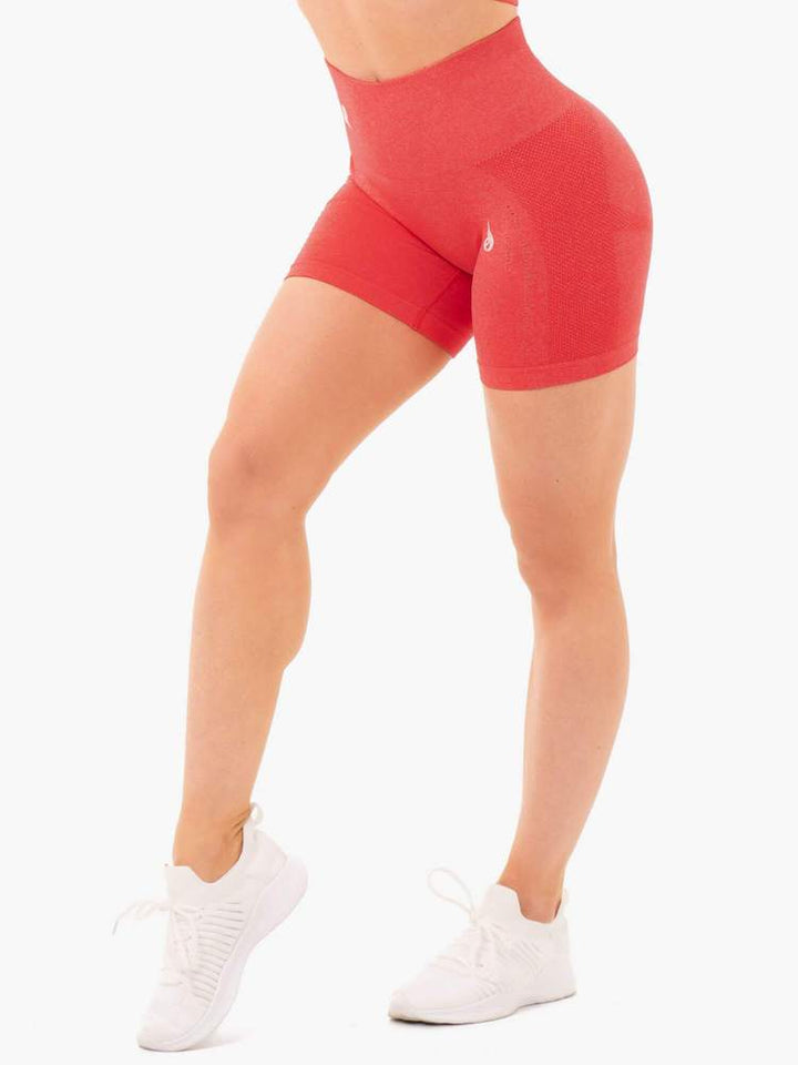 Ryderwear Seamless Staples Shorts - Red Marl