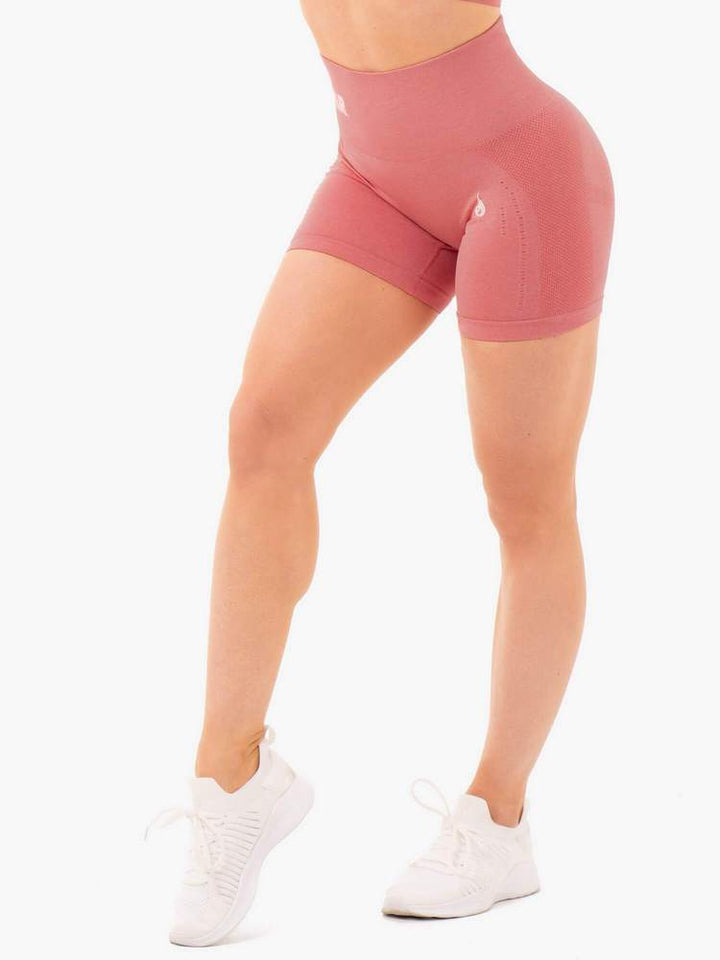 Ryderwear Seamless Staples Shorts - Rose Pink Marl