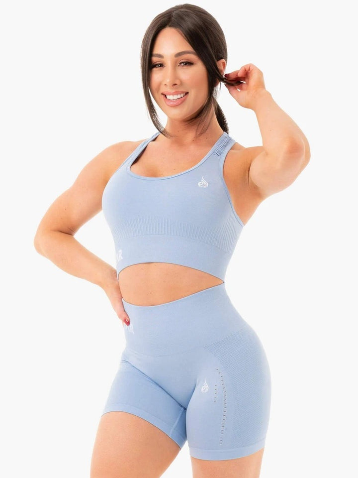 Ryderwear Seamless Staples Sports Bra - Denim Blue Marl