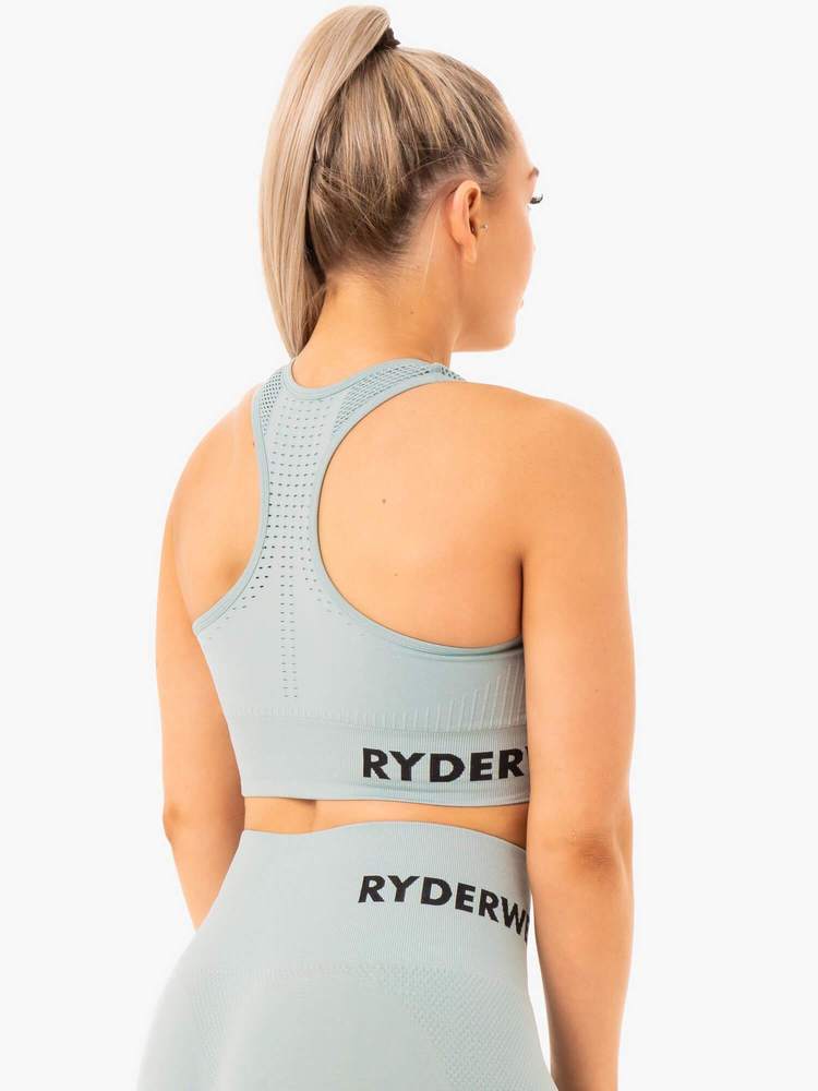 Ryderwear Seamless Staples Sports Bra - Seafoam Marl