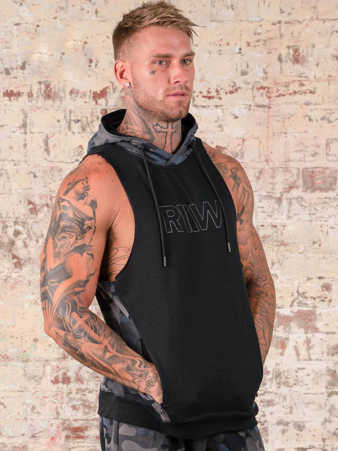 Ryderwear Camo Sleeveless Hoodie